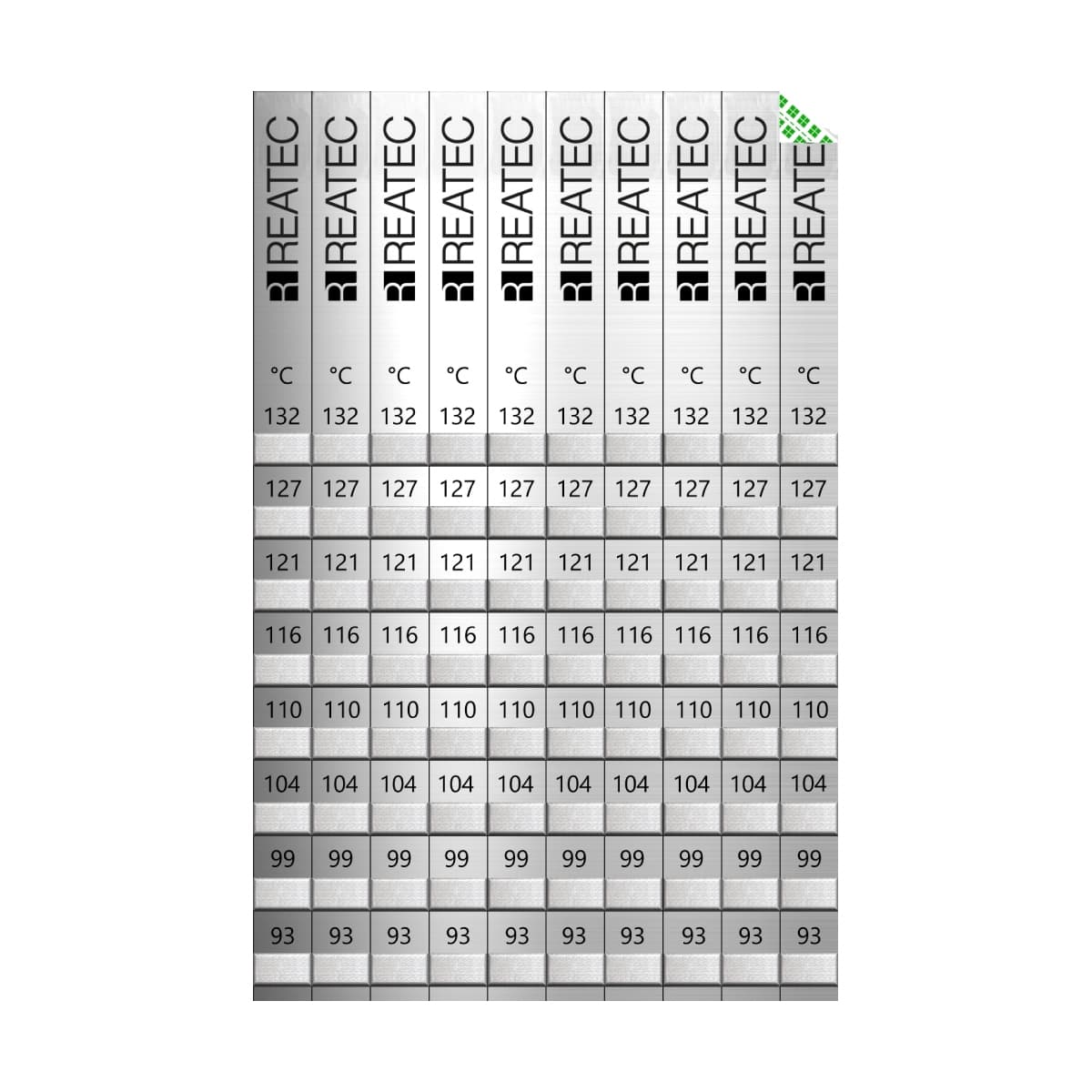 REATEC Temperaturindikatoren Aluminium-Ausführung 8-Felder