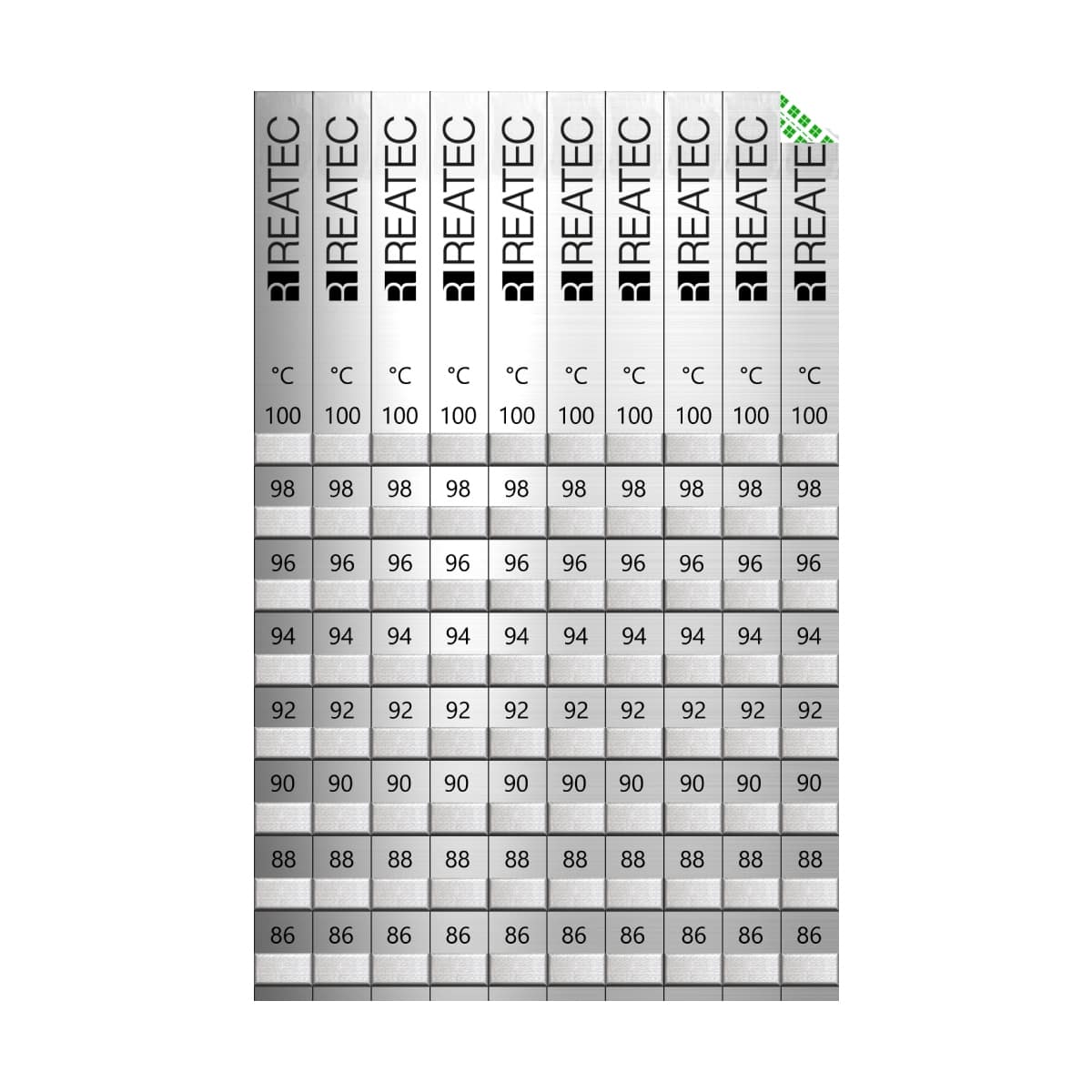 REATEC Temperaturindikatoren Aluminium-Ausführung 8-Felder