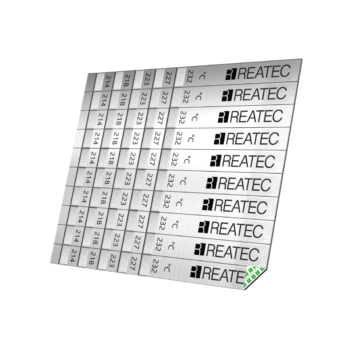 REATEC Temperaturindikatoren Standard Aluminium Ausführung - 5-Felder