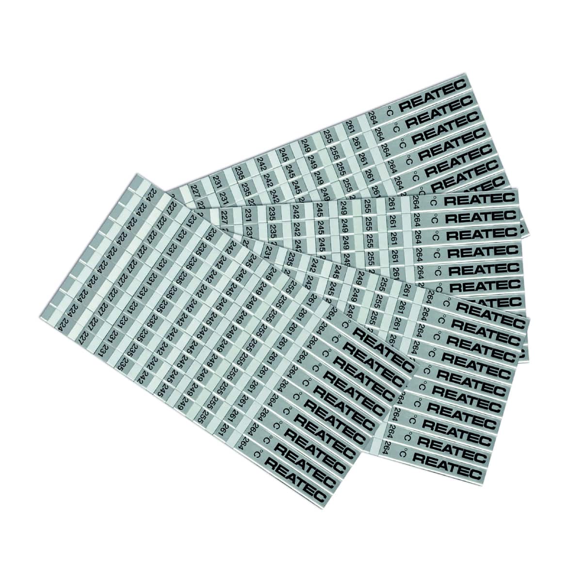 REATEC Temperaturindikatoren Standard Aluminium Ausführung Checkheftchen - 10-Felder
