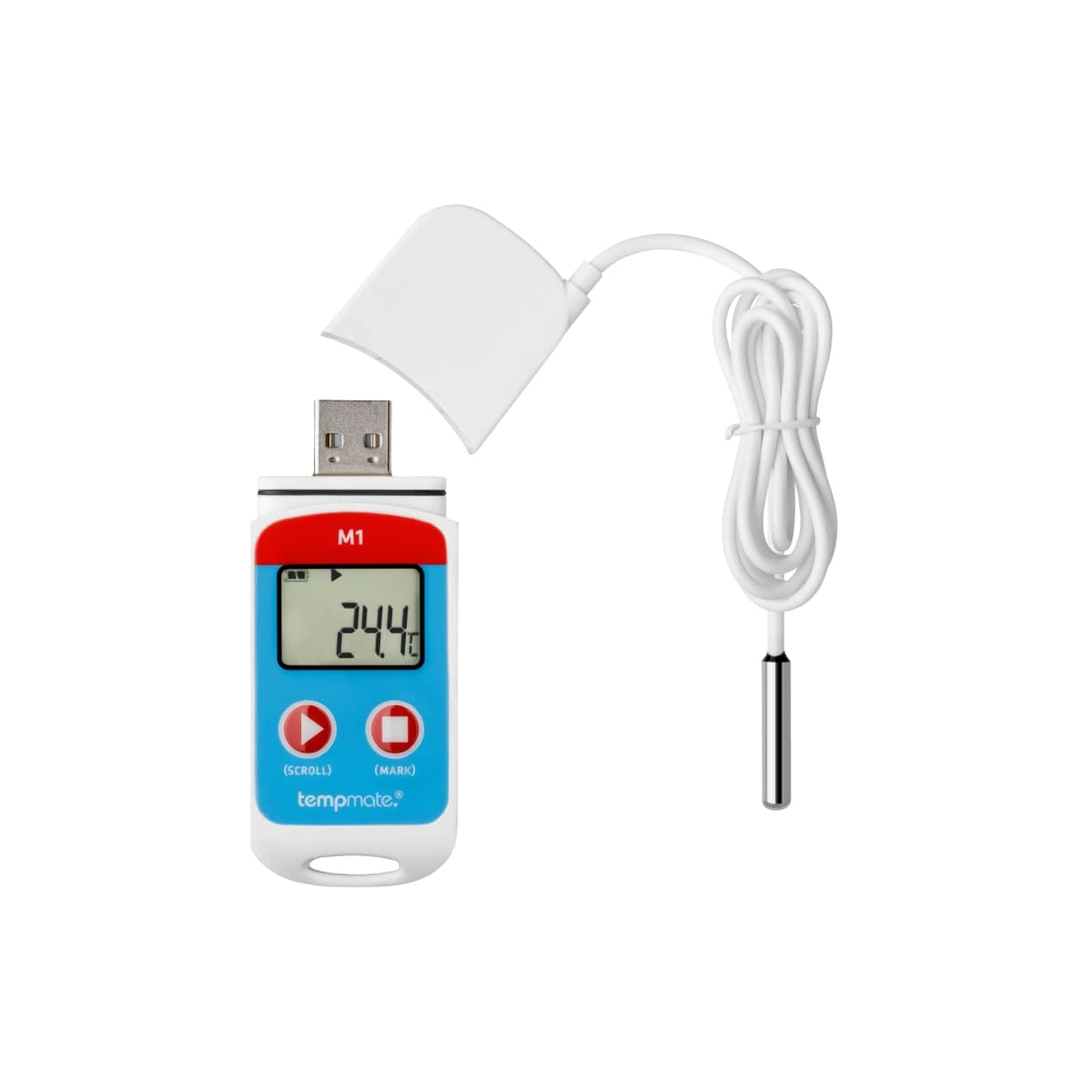 tempmate.®-M1 Mehrweg Datenlogger mit integriertem USB-Anschluss