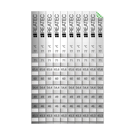 REATEC Temperaturindikatoren Aluminium-Ausführung 8-Felder