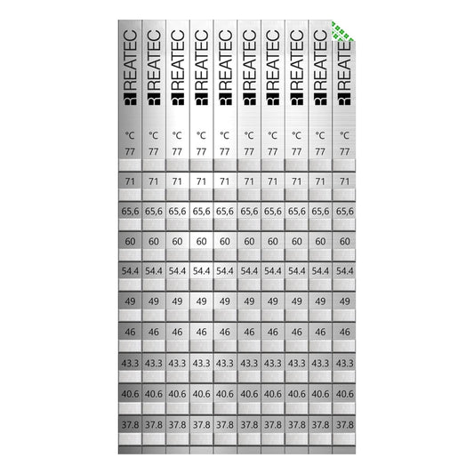 REATEC Temperaturindikatoren Standard Aluminium Ausführung - 10-Felder
