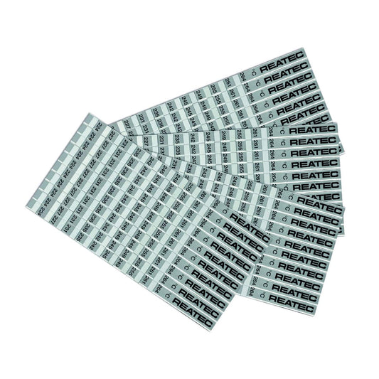 REATEC Temperaturindikatoren Standard Aluminium Ausführung Checkheftchen - 10-Felder