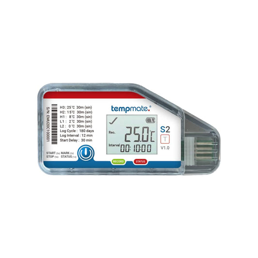 tempmate.®-S2 T Einweg-Datenlogger Temperatur
