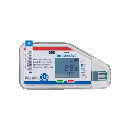 tempmate.®-S2 TH Einweg-Datenlogger Temperatur